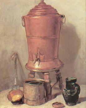 Jean Baptiste Simeon Chardin : The Copper Water Urn